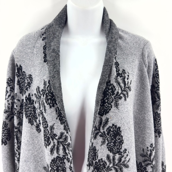 Soft Surroundings Womens Lace Ruana Cardigan Size M Angora Blend Open Sweater - Picture 3 of 12